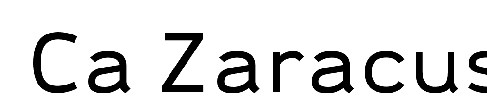  DEMO CA ZaracusaWideAlt Rg Regular font family download free