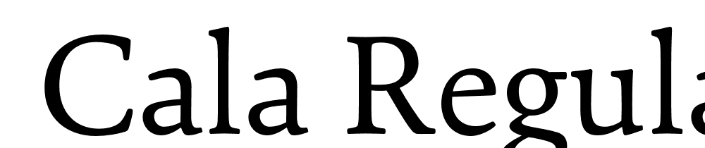  DEMO Cala Regular Regular font family download free