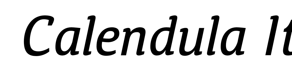  DEMO Calendula Italic font family download free