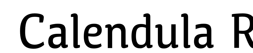  DEMO Calendula Regular font family download free