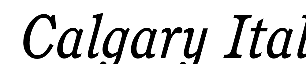  DEMO Calgary Italic font family download free