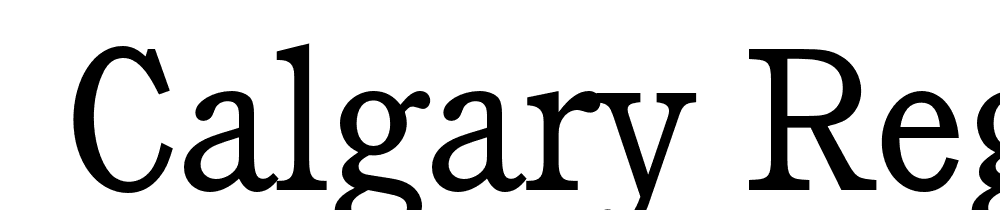  DEMO Calgary Regular font family download free