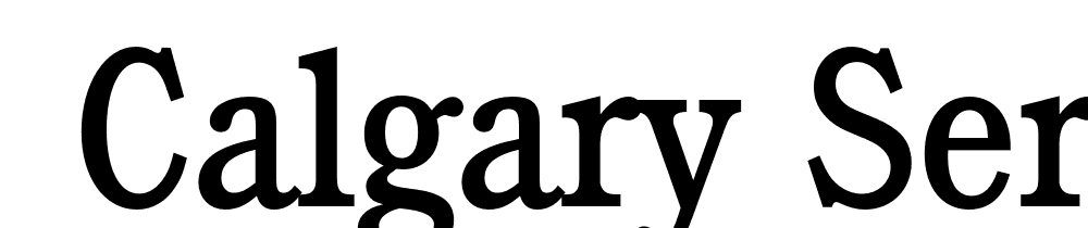  DEMO Calgary Serial Regular font family download free