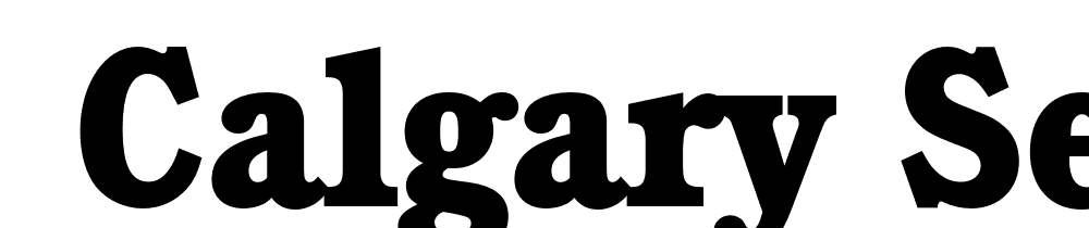  DEMO Calgary Serial Xbold Regular font family download free