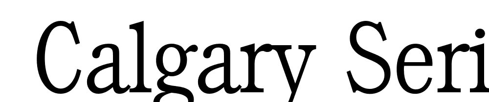  DEMO Calgary Serial Xlight Regular font family download free