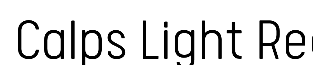  DEMO Calps Light Regular font family download free