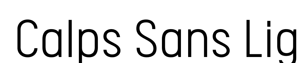  DEMO Calps Sans Light Regular font family download free