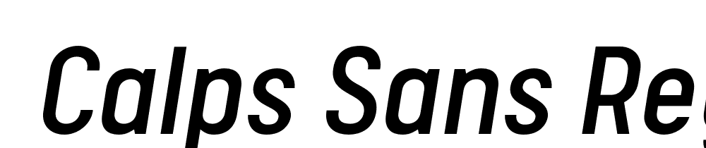  DEMO Calps Sans Regular Italic font family download free