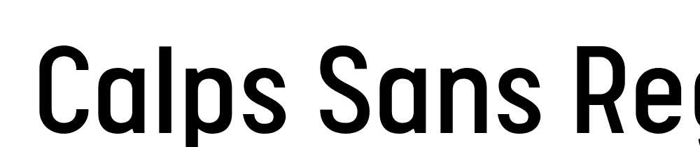  DEMO Calps Sans Regular Regular font family download free