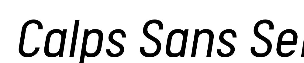  DEMO Calps Sans SemiLight Italic font family download free