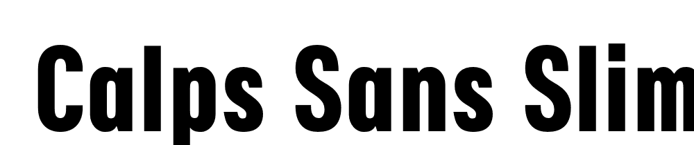  DEMO Calps Sans Slim Bold Regular font family download free