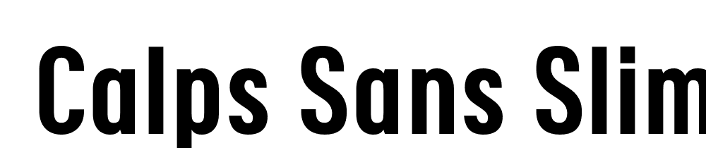  DEMO Calps Sans Slim Medium Regular font family download free