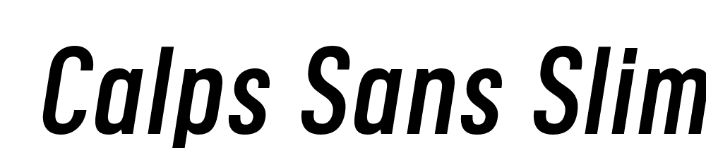  DEMO Calps Sans Slim Regular Italic font family download free