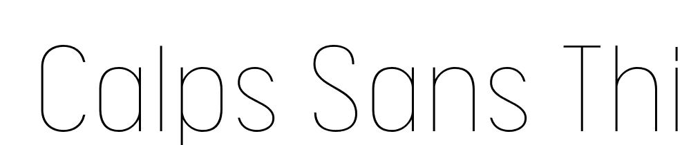  DEMO Calps Sans Thin Regular font family download free