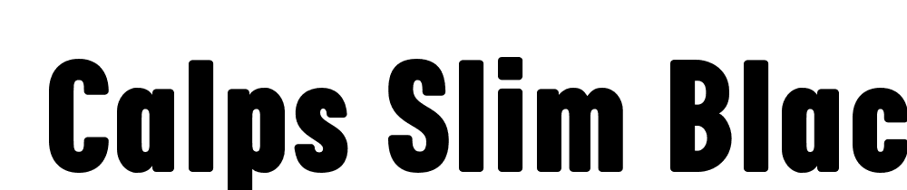  DEMO Calps Slim Black Regular font family download free