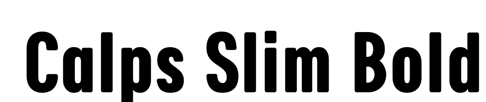  DEMO Calps Slim Bold Regular font family download free