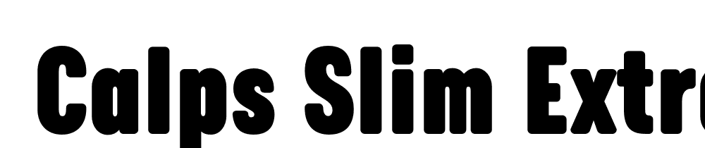  DEMO Calps Slim ExtraBlack Regular font family download free