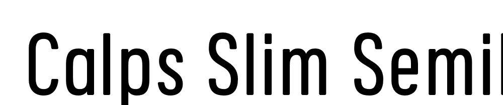  DEMO Calps Slim SemiLight Regular font family download free