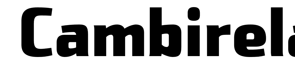  DEMO Cambirela Black Regular font family download free