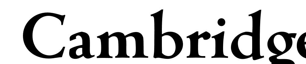  DEMO Cambridge Serial Bold font family download free