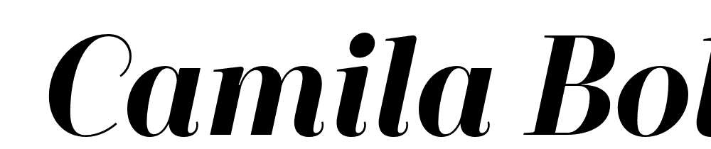  DEMO Camila Bold It Regular font family download free