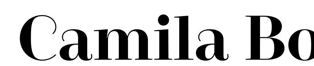  DEMO Camila Bold Regular font family download free