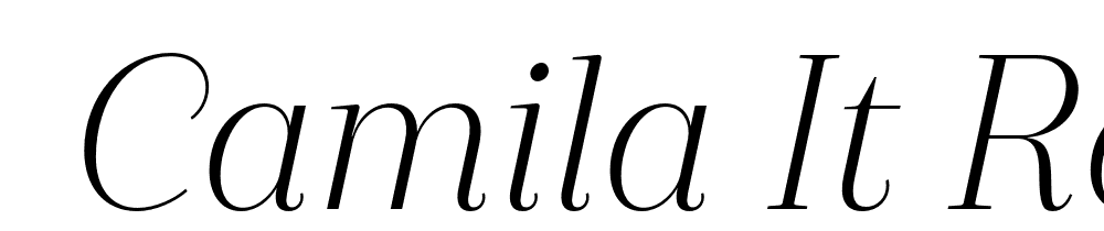  DEMO Camila It Regular font family download free