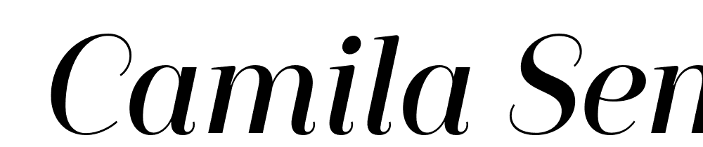  DEMO Camila Semibold It Regular font family download free