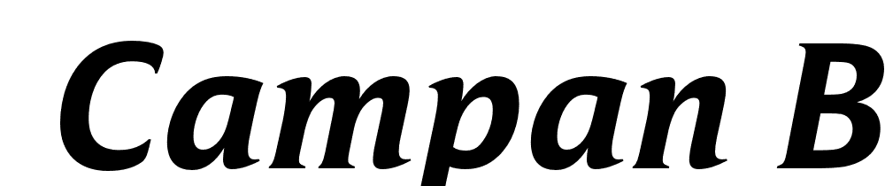  DEMO Campan Bold Italic font family download free