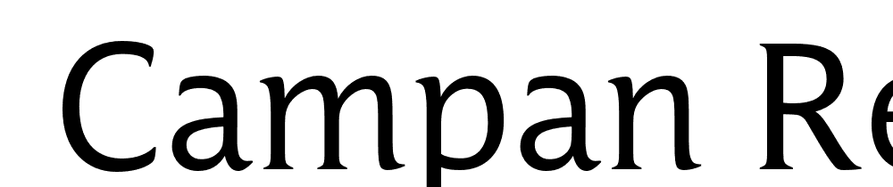  DEMO Campan Regular font family download free