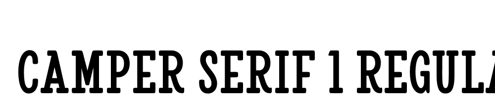  DEMO Camper Serif 1 Regular font family download free