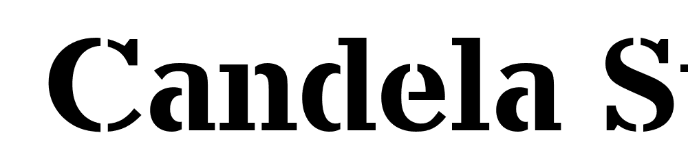  DEMO Candela Stencil Regular font family download free