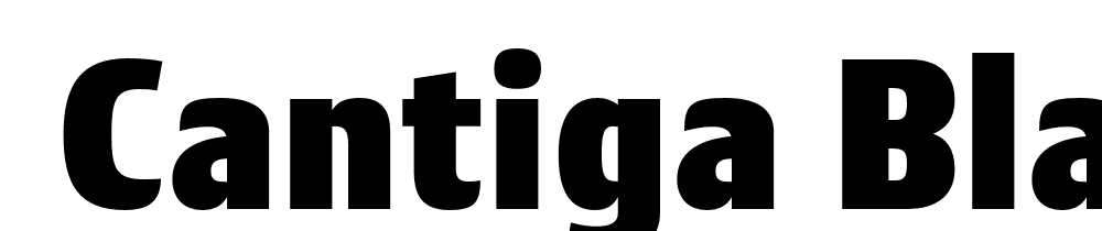  DEMO Cantiga Black Regular font family download free