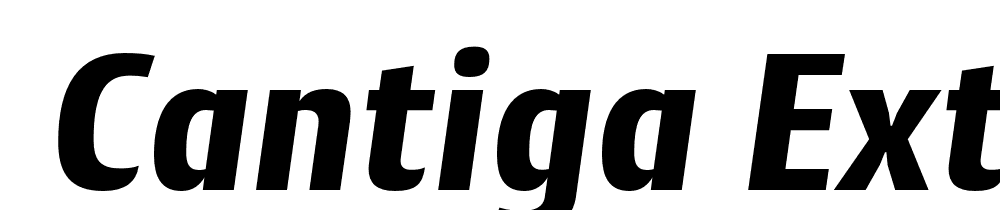  DEMO Cantiga ExtraBold Italic font family download free