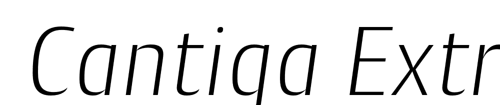  DEMO Cantiga ExtraLight Italic font family download free