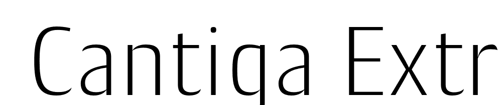  DEMO Cantiga ExtraLight Regular font family download free