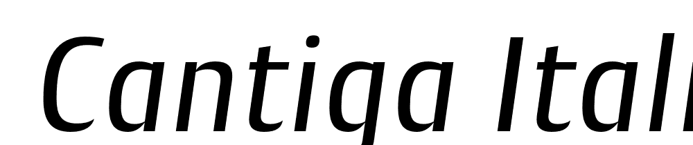  DEMO Cantiga Italic font family download free