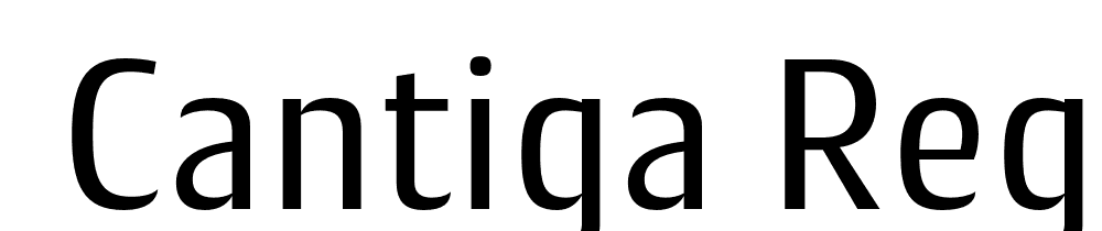  DEMO Cantiga Regular font family download free