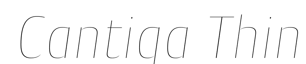  DEMO Cantiga Thin Italic font family download free