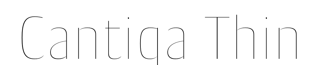  DEMO Cantiga Thin Regular font family download free