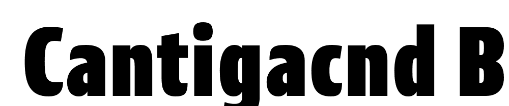  DEMO CantigaCnd Black Regular font family download free