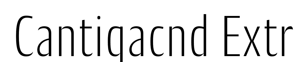  DEMO CantigaCnd ExtraLight Regular font family download free