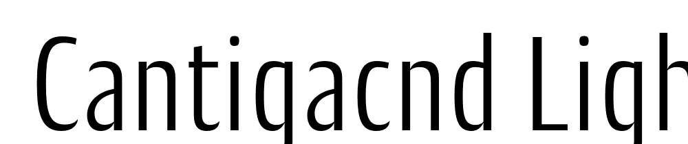  DEMO CantigaCnd Light Regular font family download free