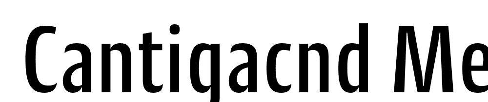  DEMO CantigaCnd Medium Regular font family download free