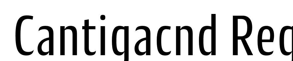  DEMO CantigaCnd Regular font family download free