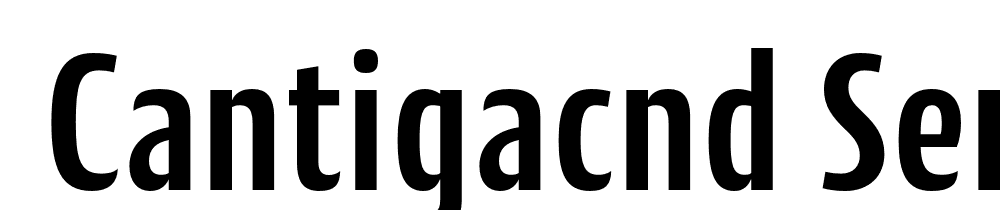  DEMO CantigaCnd SemiBold Regular font family download free