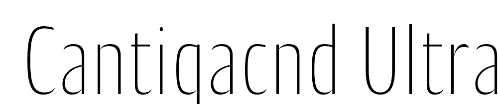  DEMO CantigaCnd UltraLight Regular font family download free