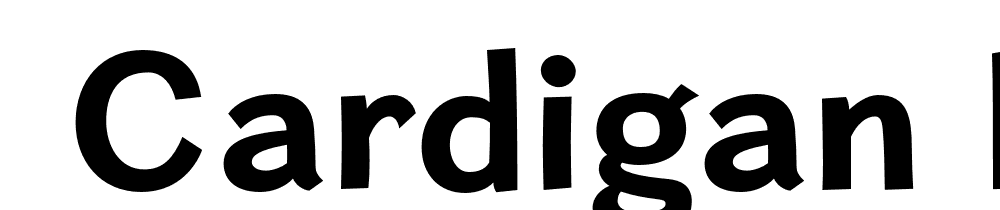  DEMO Cardigan Rg Bold font family download free