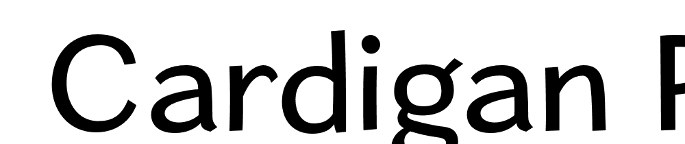  DEMO Cardigan Rg Regular font family download free