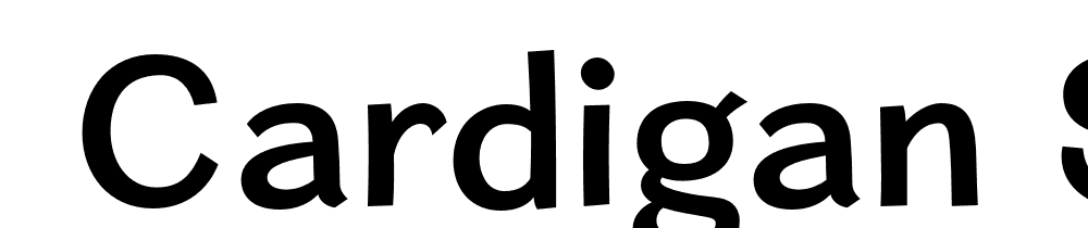  DEMO Cardigan Sb Regular font family download free